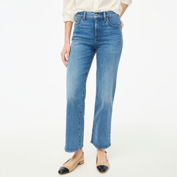 J. Crew Factory Denim - J.Crew Wide-leg Full-length Jean in All-day Stretch